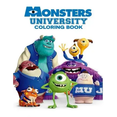 Monsters University Coloring Book: Coloring Book for Kids and Adults with Fun, Easy, and Relaxing Coloring Pages