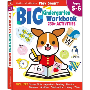 Play Smart Big Kindergarten Workbook: 240pages, Ages 5 to 6