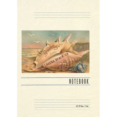 Vintage Lined Notebook Greetings from Laguna Beach