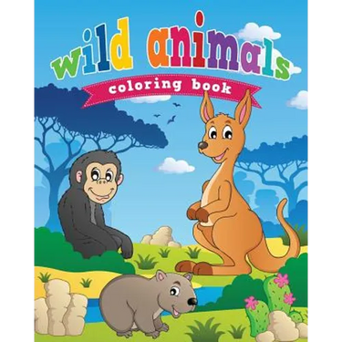 Wild Animals Coloring Book