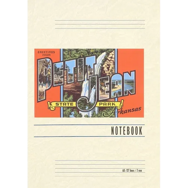 Vintage Lined Notebook Greetings from Petit Jean