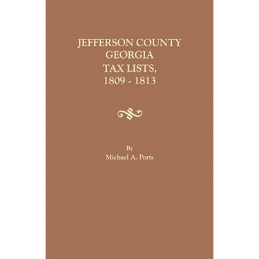Jefferson County, Georgia, Tax Lists, 1809-1813