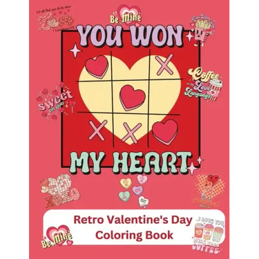 Retro Valentine's Day Coloring Book