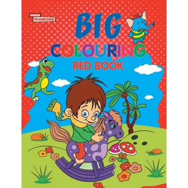 Big Colouring Red Book for 5 to 9 years Old Kids Fun Activity and Colouring Book for Children