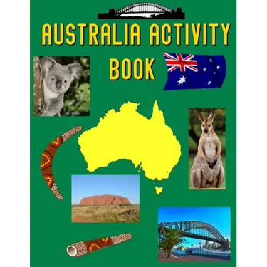 Australia Activity Book: Coloring Pages and Wordsearch