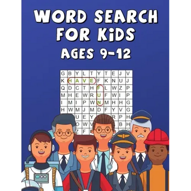 Word Search For Kids Ages 9-12: Improve Spelling, Vocabulary, and Memory ! Words Related To Professions !