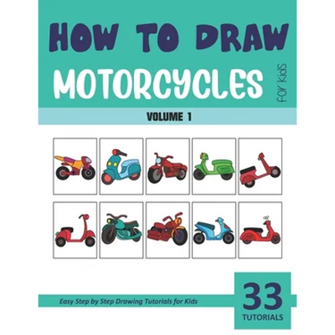 How to Draw Motorcycles for Kids - Vol 1