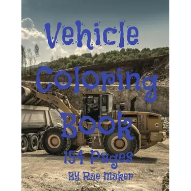 Vehicle Coloring Book
