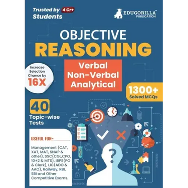 Reasoning: Verbal, Non Verbal & Analytical Book 2023 (English Edition) - 40 Topic-wise Solved Tests (1300 Solved Questions) with