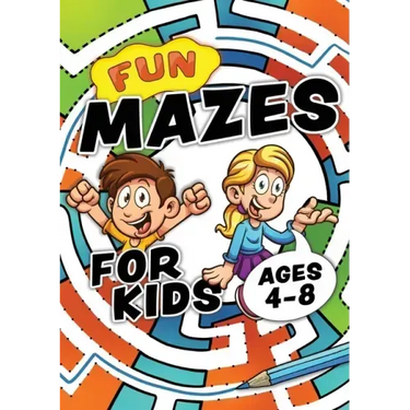 Fun Mazes For Kids Ages 4-8: Problem solving puzzles for children. Easy activity book for kids age 3, 4, 5, 6, 7, 8. Big book of first maze games f