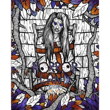 Adult Coloring Book Horror Land: Asylum (Book 6)