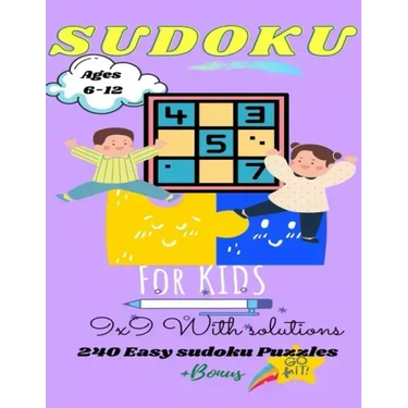 Sudoku for kids 6-12: 240 easy sudoku puzzles +BONUS (with solutions): Sudoku for kids and beginners 9x9-Spring Edition activities for early learning
