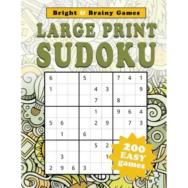 Large Print Sudoku: 200 Easy Sukodu Puzzles for Seniors and Sudoku puzzle players of all ages