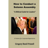 How to Conduct a Solemn Assembly: A Biblical Guide for Leaders