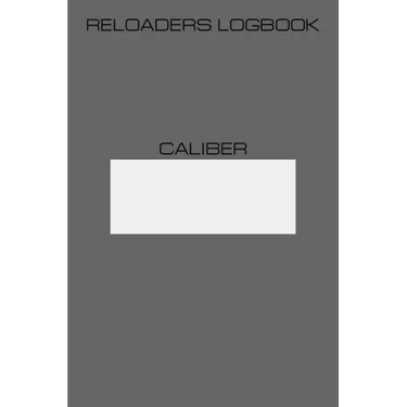 Reloaders Logbook