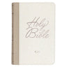 KJV Bible Pocket Faux Leather White