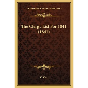 The Clergy List For 1841 (1841)