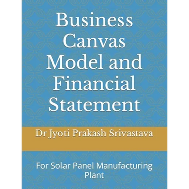 Business Canvas Model and Financial Statement: For Solar Panel Manufacturing Plant
