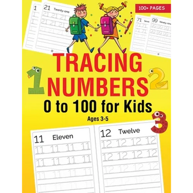 Tracing Numbers 0 to 100 for Kids Ages 3-5
