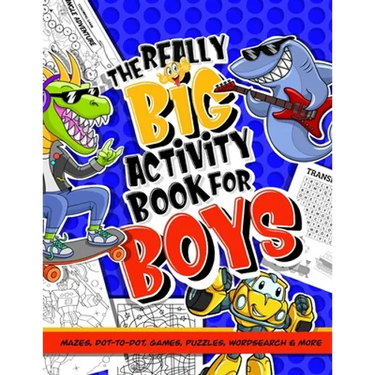 Activity Book For Boys; Mazes, Dot-to-Dot, Games, Puzzles, Word Search And More: Puzzle Book Of Activities For Kids; 100 + Brainteasers For Children A