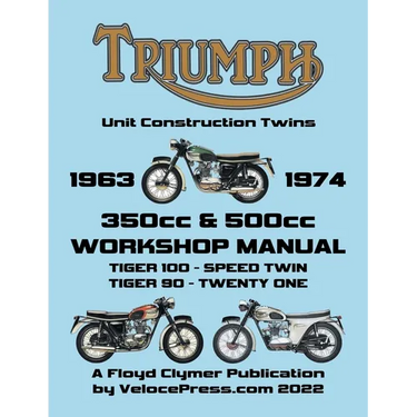 TRIUMPH 350cc & 500cc UNIT CONSTRUCTION TWINS 1963-1974 WORKSHOP MANUAL