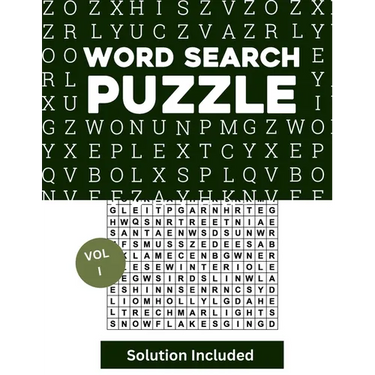 Word Search for Adults Large Print, Word Find Book: Word Search Puzzle Books, Word Searches Volume 1