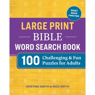 Large Print Bible Word Search Book: 100 Challenging and Fun Puzzles for Adults