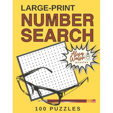 Large Print Number Search Puzzles: A Fun & Relaxing Adult Activity Book with Number Seek Exercises for the Brain & Memory