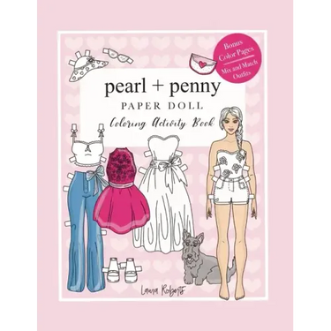 Pearl And Penny Paper Doll: Coloring Activity Book