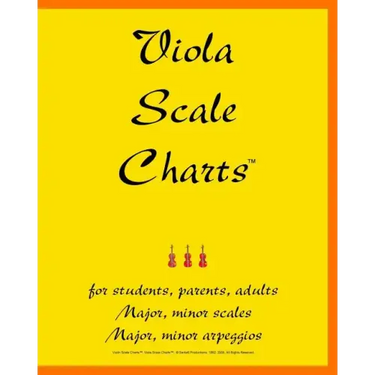 Viola Scale Charts: For Students, Parents, Adults