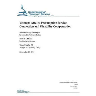 Veterans Affairs: Presumptive Service Connection and Disability Compensation