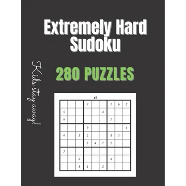 Extremely Hard Sudoku: Sudoku Books For Adults Hard - Extremely Hard