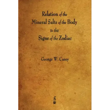 Relation of the Mineral Salts of the Body to the Signs of the Zodiac