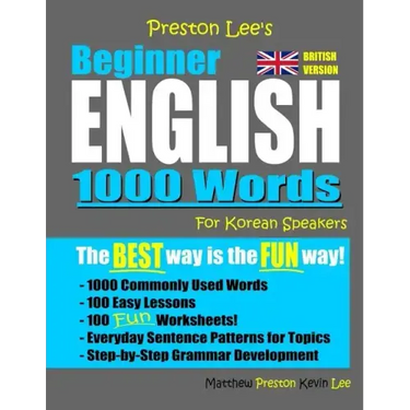 Preston Lee's Beginner English 1000 Words For Korean Speakers (British Version)
