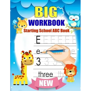 Big Workbook Starting School ABC Book: handwriting practice books for kids + Preschool Math Workbook for Toddlers Ages 2-4: Beginner Math Preschool Le