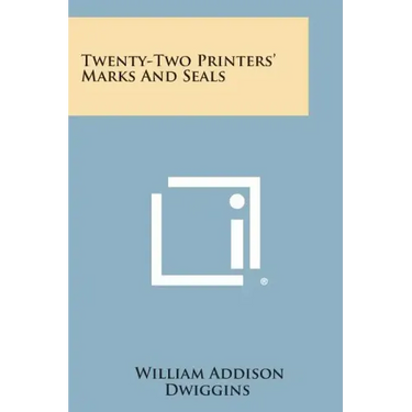 Twenty-Two Printers' Marks And Seals
