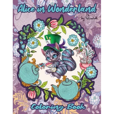 Alice in Wonderland Coloring Book: A whimsical coloring book for adults Adult coloring book Alice in Wonderland