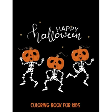 Happy Halloween Coloring book for Kids: Spooky Scary Halloween Theme with Spider Web, Ghost, Trick or Treat and many more.