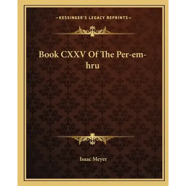 Book CXXV of the Per-Em-Hru