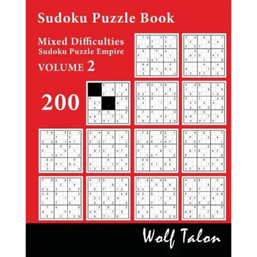 Sudoku Puzzle Book Mixed Difficulties - 200 Puzzles