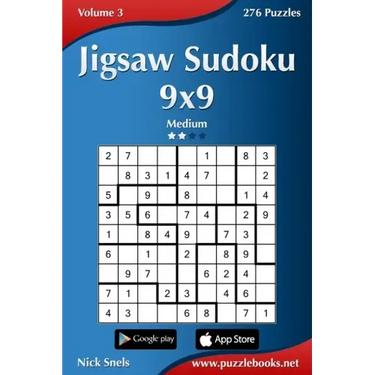 Jigsaw Sudoku 9x9 - Medium - Volume 3 - 276 Puzzles