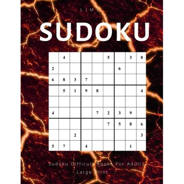 Lime Sudoku difficult books for adults large print: Sudoku hard level with answers for extreme, advanced and expert puzzle game solvers.