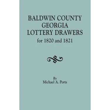 Baldwin County, Georgia, Lottery Drawers for 1820 and 1821