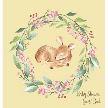 Woodland Baby Shower Guest Book (Hardcover)