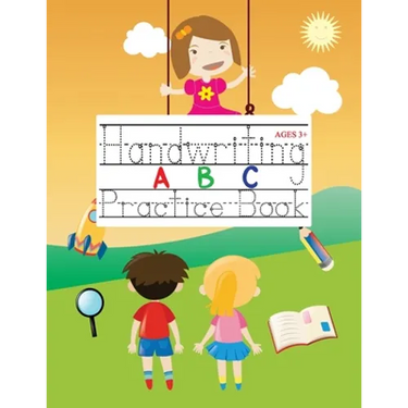 Handwriting ABC Practice Book: 100+ Blank Pages Alphabet Handwriting Practice Paper for kids: Preschool Writing Workbook with dotted lines Reading an