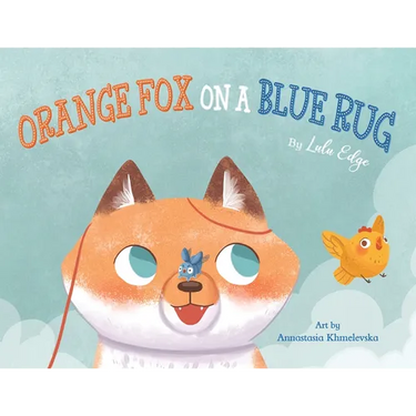 Orange Fox on a Blue Rug