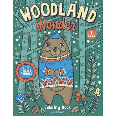 Woodland Wonder: Cozy Forest Animals Coloring Book