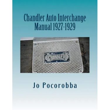 Chandler Auto Interchange Manual 1927-1929