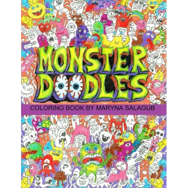 Doodle monsters coloring book Paperback