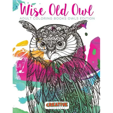 Wise Old Owl Adult Coloring Books Owls Edition